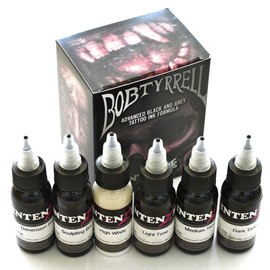 Intenze Bob Tyrell Black & Grey Tattoo Ink Set